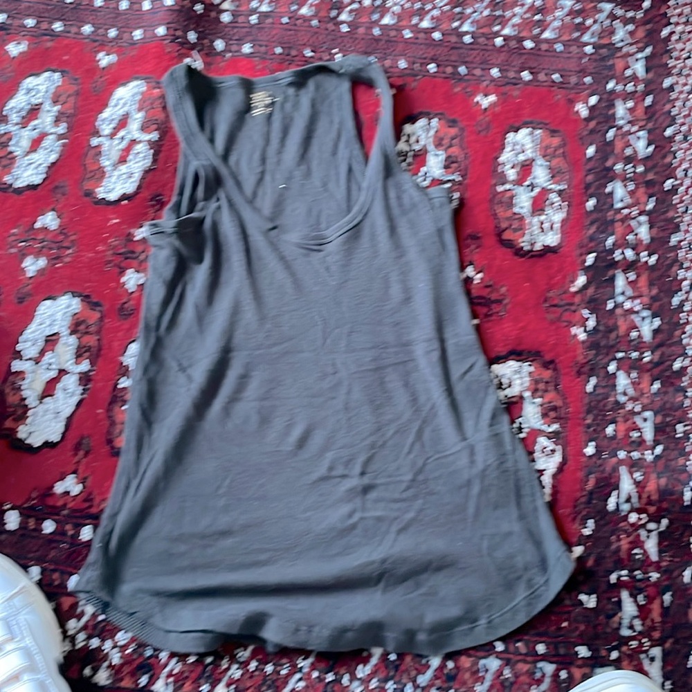 Perfect khaki brown cashmere cotton soft tank size 3